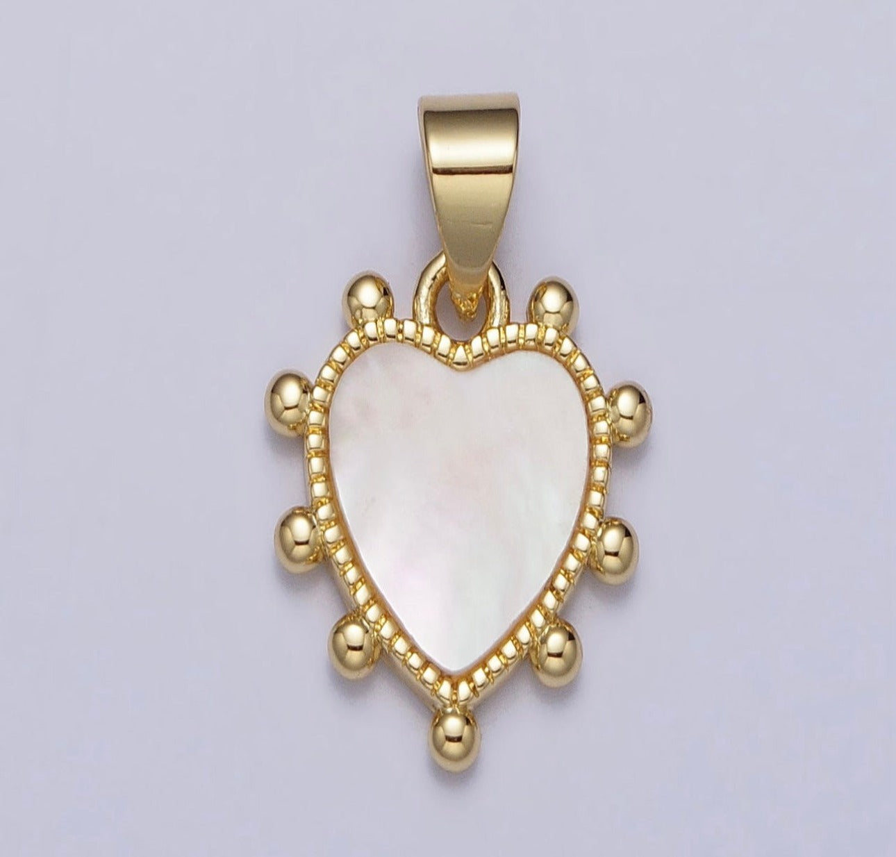 Pearl Heart Charm