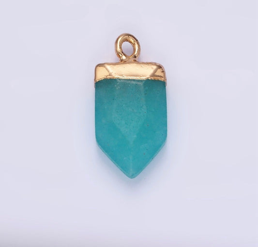 Teal Stone Charm