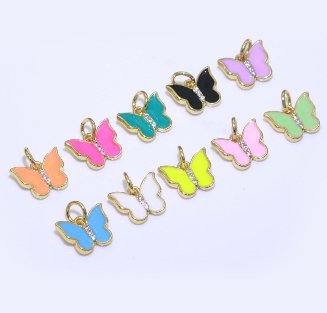 Enamel Butterfly Charm