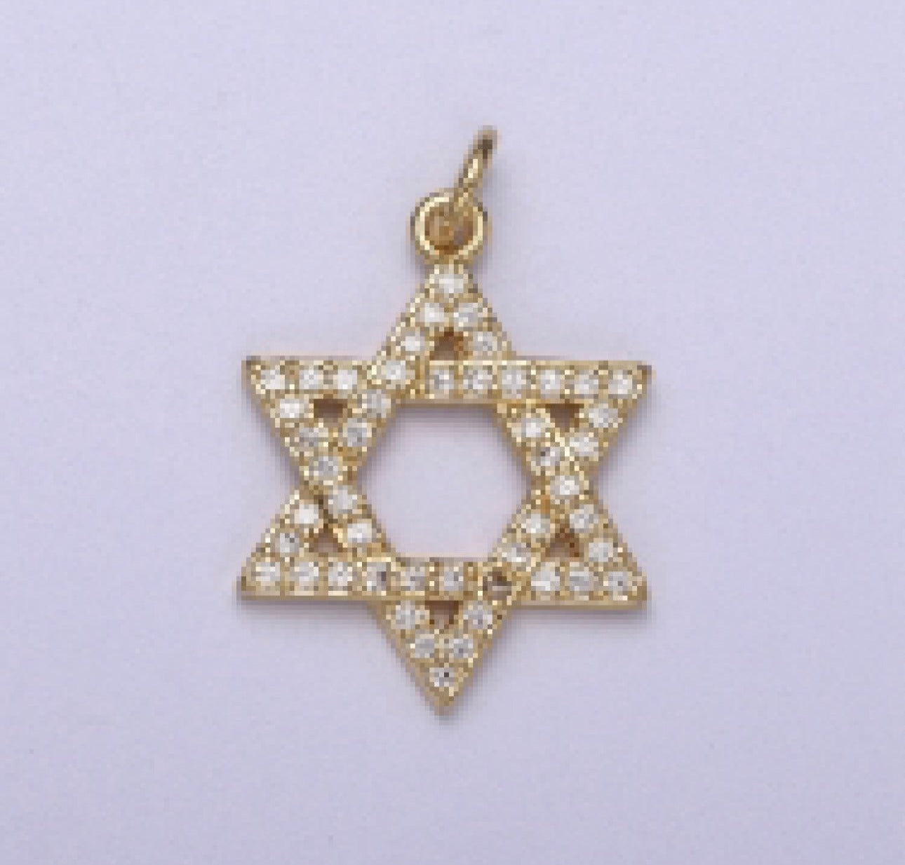 CZ Star of David Charm