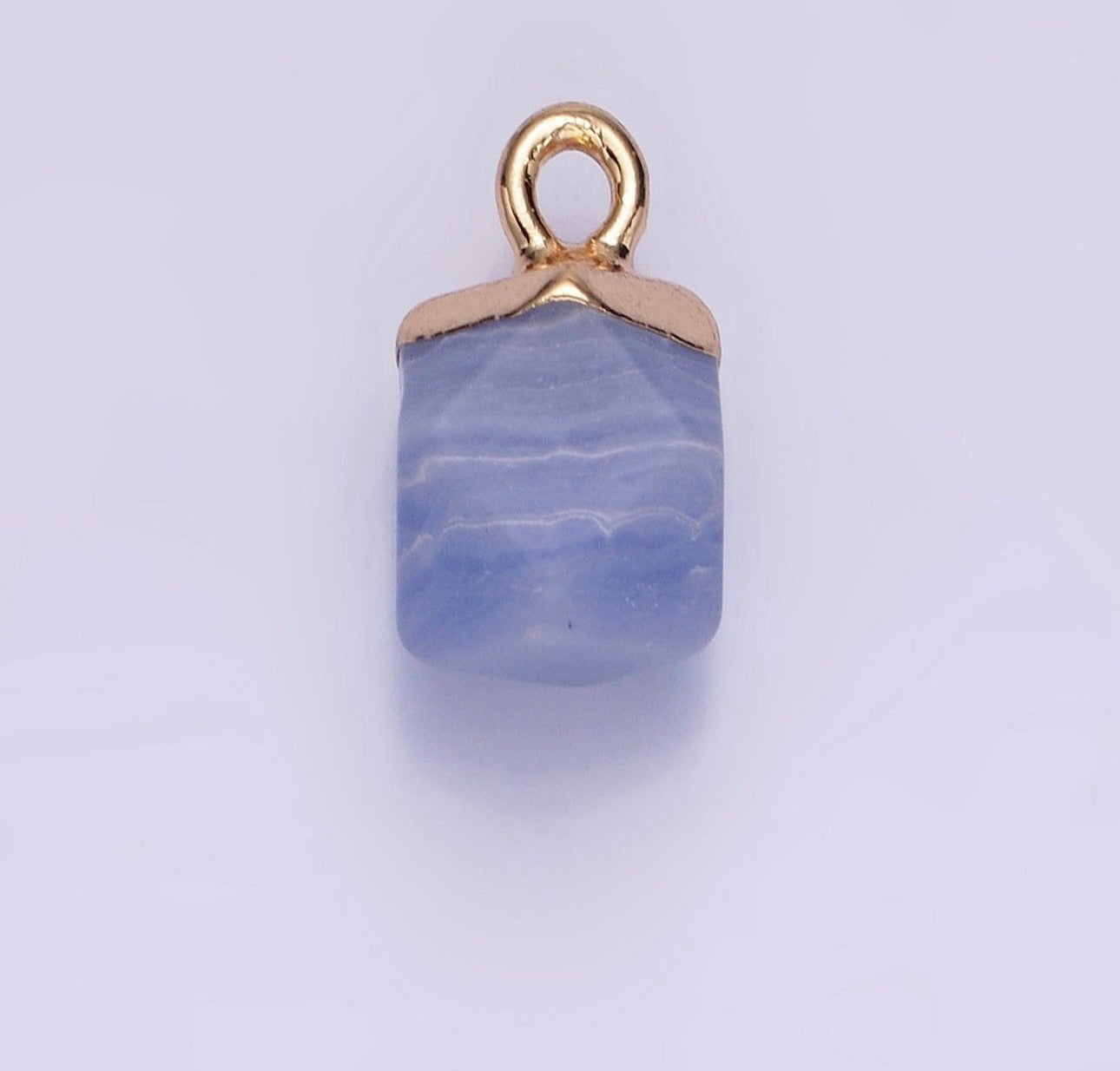 Blue Lace Agate Charm