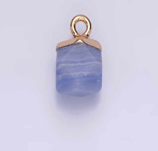 Blue Lace Agate Charm