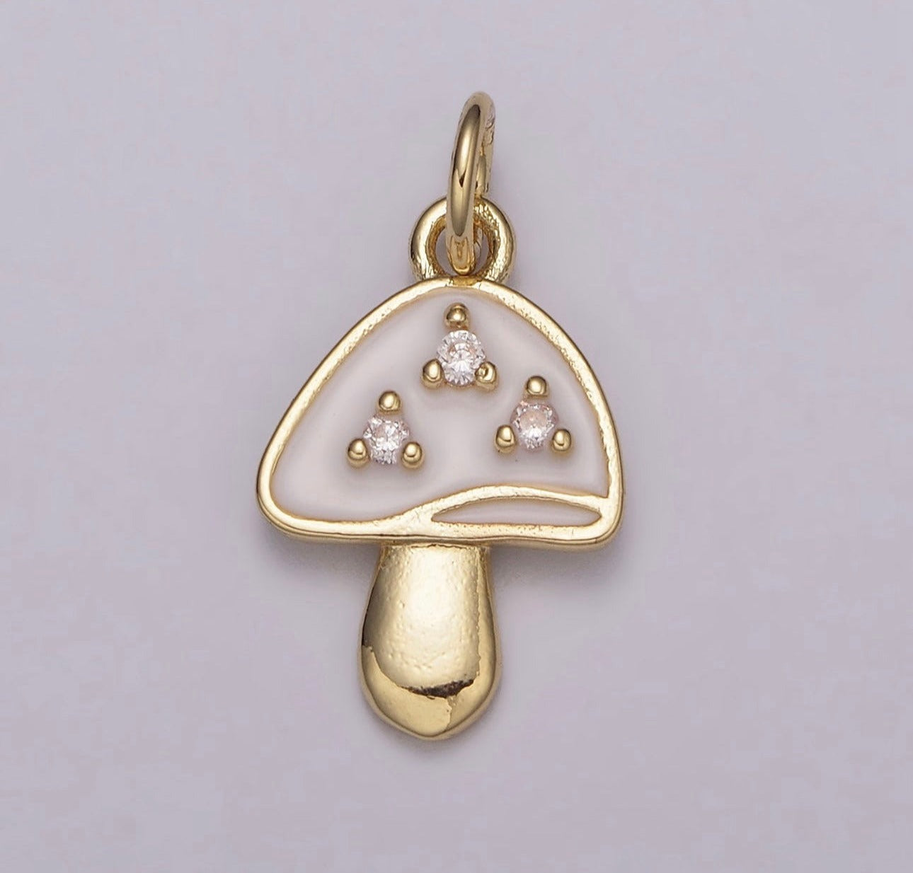 CZ Mushroom Charm