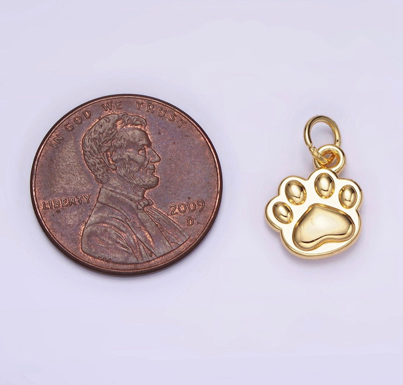 Dog Paw Print Charm