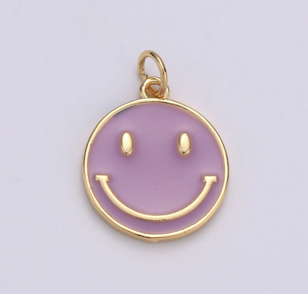 Enamel Happy Face Charm