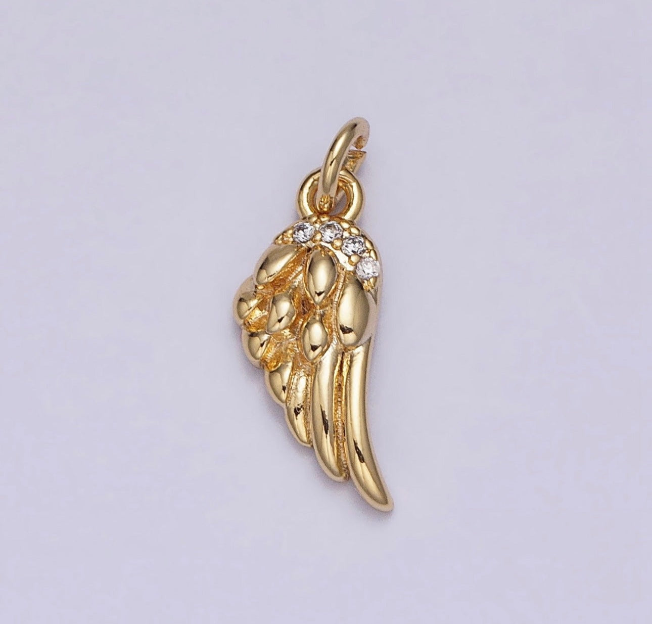 CZ Angel Wings Charm