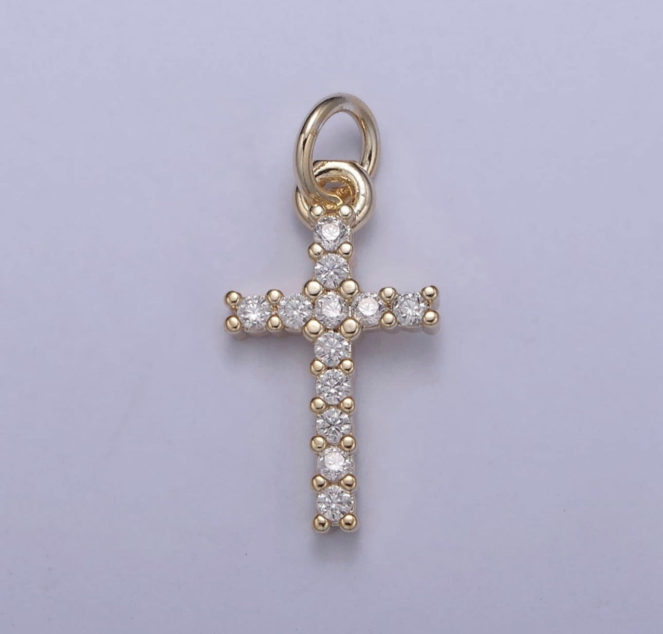 CZ Cross Charm