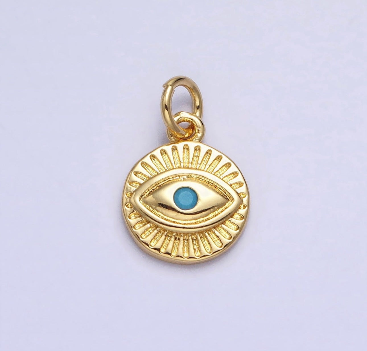 Teal Evil Eye Charm