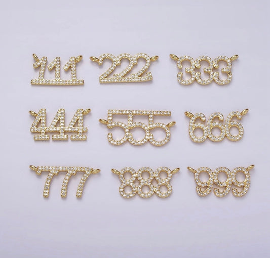 CZ Angel Numbers Charm