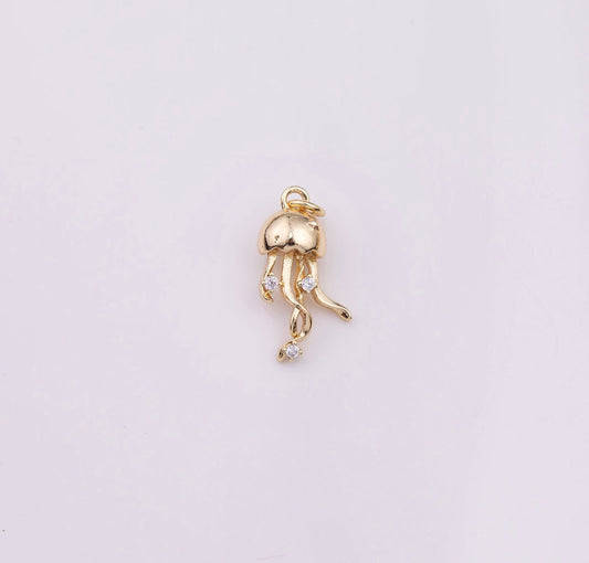 CZ Jellyfish Charm